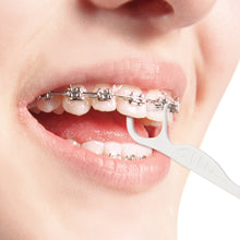 Load image into Gallery viewer, Orthodontic Double Line Floss Pick for Braces
