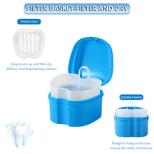 Load image into Gallery viewer, Denture Case Kit, 2 Denture Bath Cups with 2 Denture Brush &amp; 2 Portable Toothbrush Box,
