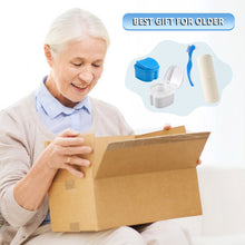 Load image into Gallery viewer, Denture Case Kit, 2 Denture Bath Cups with 2 Denture Brush &amp; 2 Portable Toothbrush Box,
