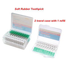 Load image into Gallery viewer, Silicone Dental Pick Interdental Brush Teeth Stick Soft Toothpick
