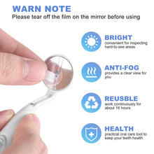 Load image into Gallery viewer, Lit-Pack Inspection LED Mirror Anti-Fog Mouth Mirror
